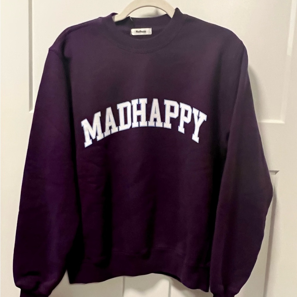 Madhappy College Crewneck in Deep Purple
